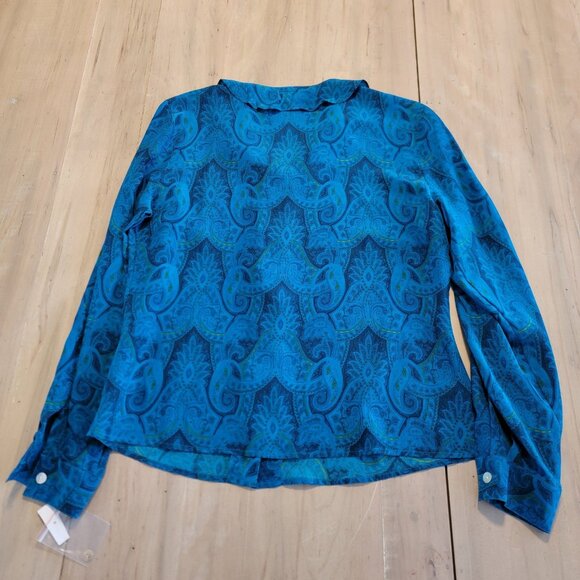 Vintage 100% Silk New York‎ City Design Co Woman’s Blouse Size M NEW - Picture 9 of 10